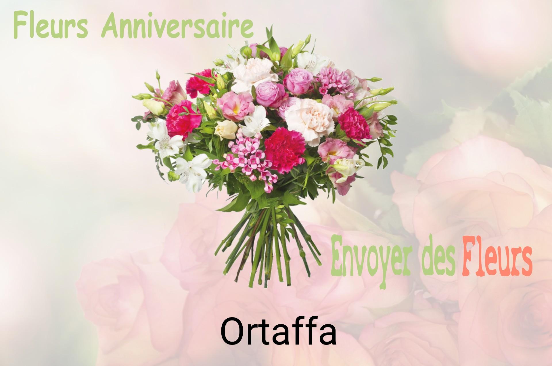 Bouquet de fleurs d’anniversaire livré à Ortaffa