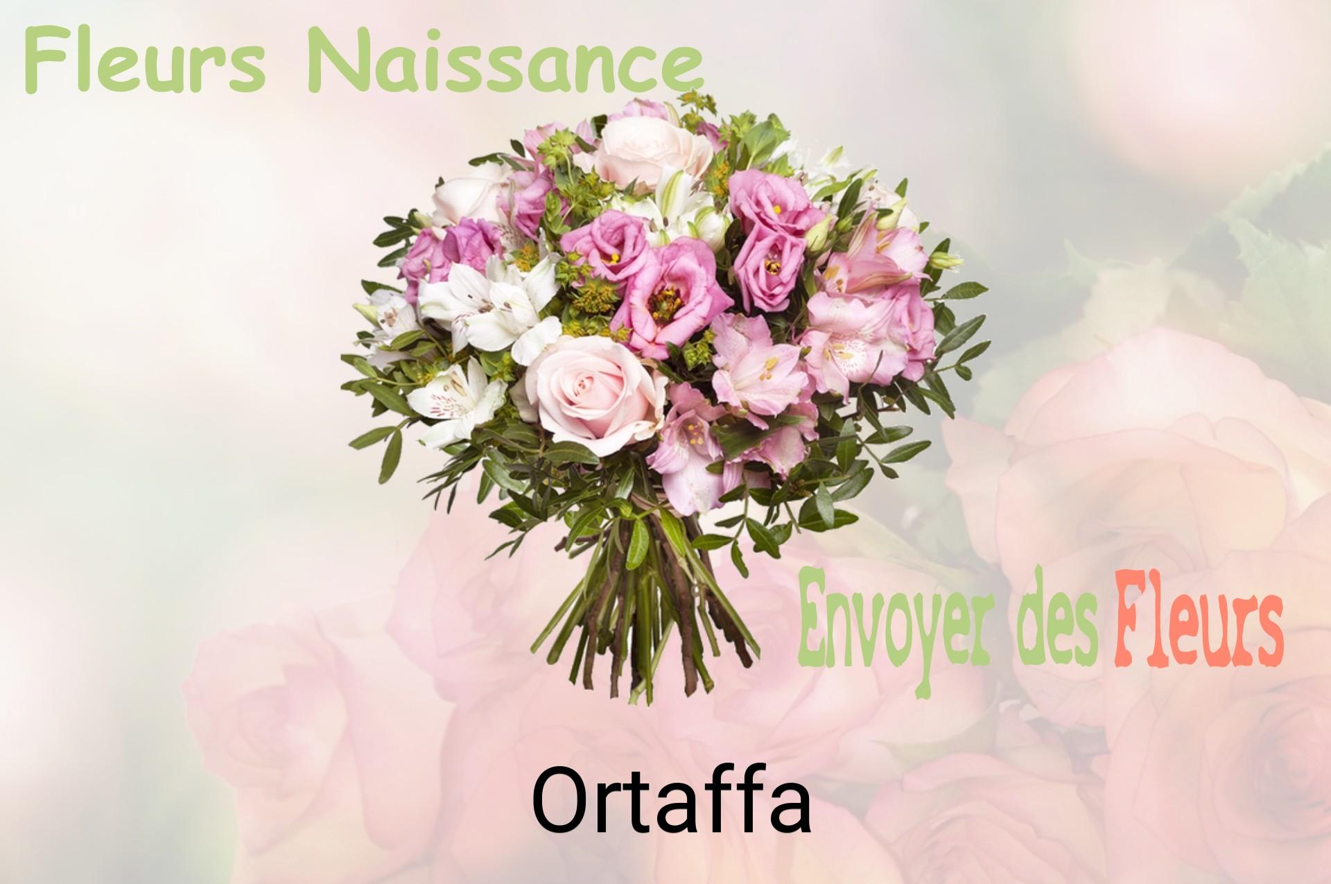 Bouquet de fleurs de naissance livré à Ortaffa